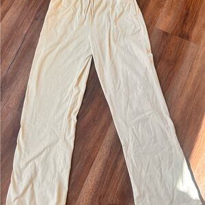 Brandy Melville Cream Wide-Leg Pants